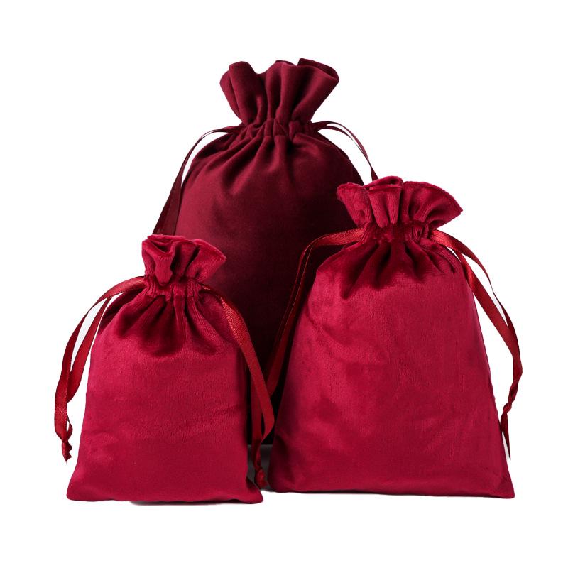 Velvet Drawstring Jewelry Bag: Dustproof, Lycra Velvet, Custom Logo Options