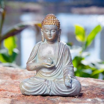 Schöner Garten Zen Tathāgata Kleiner Buddha Display ein neuer chinesischer Stil Steinturm Dekoration Mikro-Landschaft Display Zubehör