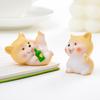 Yousheng Mini Resin Dog Figurine Cartoon Puppy Statue Tiny Dog Cake Topper Decoration for Fairy Garden DIY Crafts Birthday Party Home Decor