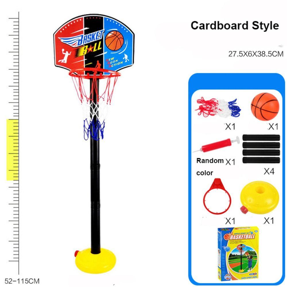 Adjustable 52-113Cm Toddler Cartoon Basketball Hoop Parent-Child Interactive Outdoor Indoor Ball Sport Backboard Rim Shoot
