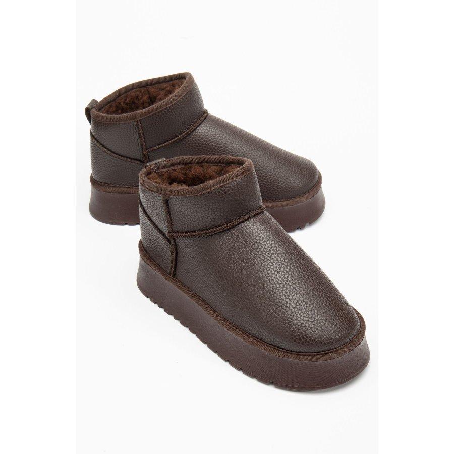 Women's Thick Soled Faux Fur Lined Casual Boots