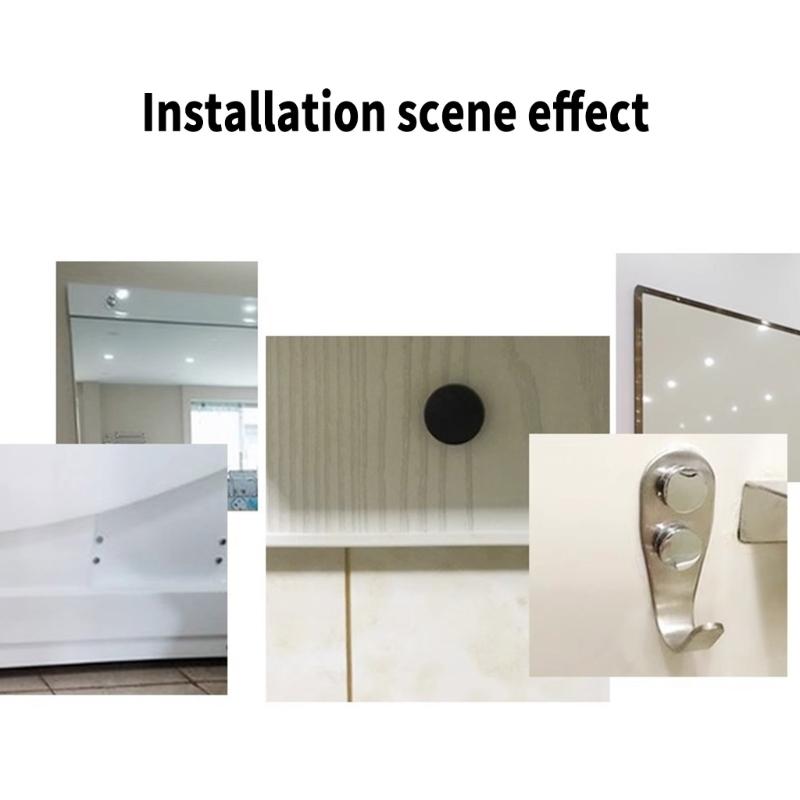 4Pieces Practical Sturdy Brass Gold Mirror Mounting Screws Easy Installation for Interior Designers and Enthusiasts