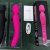 Wiederaufladbarer Vibrator mit zwei Köpfen, Multi-Frequenz, Heizfunktion und Silikonhülle