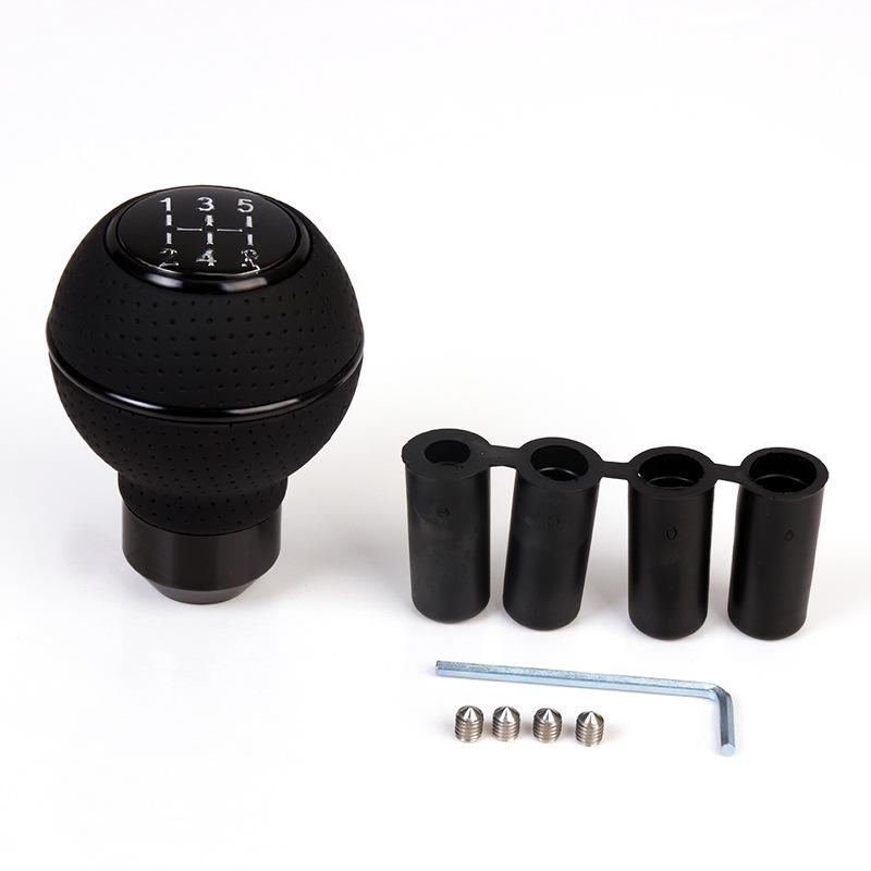 Car modification 5-speed gear shift handball, gear lever, gear lever, head gear handle, ball accessories BRIGHT BLACK 5 SPEED