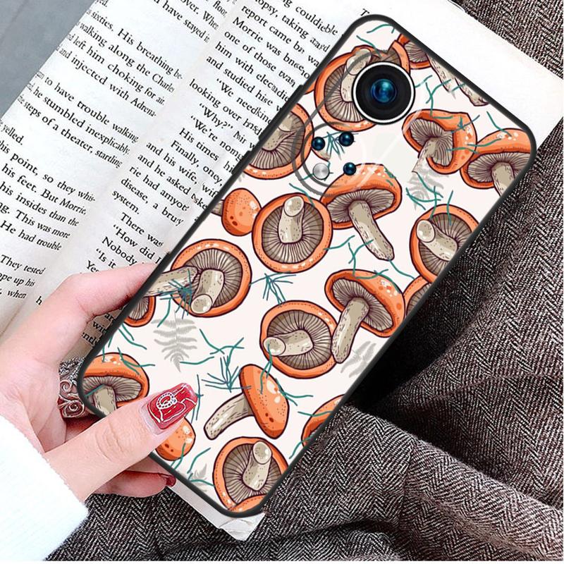 

Wild Forest Mushroom Case For Honor Magic 5 Lite 6 Pro 50 70 90 Honor X8b X9b X6 X7 X8 X9 X6a X7a X8a X9a Cover Honor X6