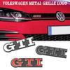 Opq1 Car Front Grille Badge Metal GTI Logo Sticker For VW GTI Polo Golf 5 6 Passat B3 Scirocco Tiguan Jetta Touareg Beetle Touran CC