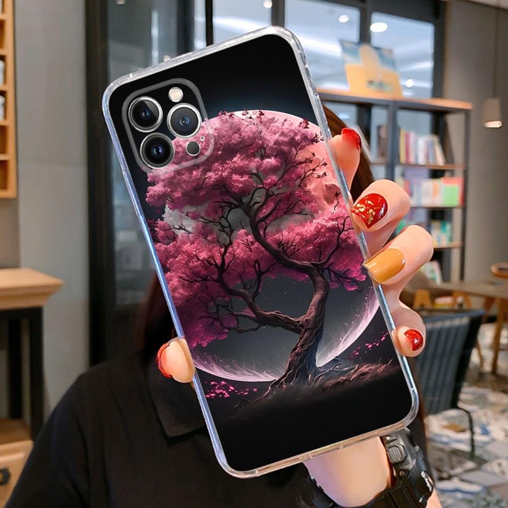 Luxury Moon Phone Case For iPhone 14 11 12 13 Mini Pro XS Max Cover 6 7 8 Plus X XR SE 2020 Funda Shell