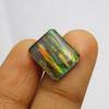 Lab Created Doublet Opal 7.55 Ct Emerald Cut Stunning Certified Loose Gemstone