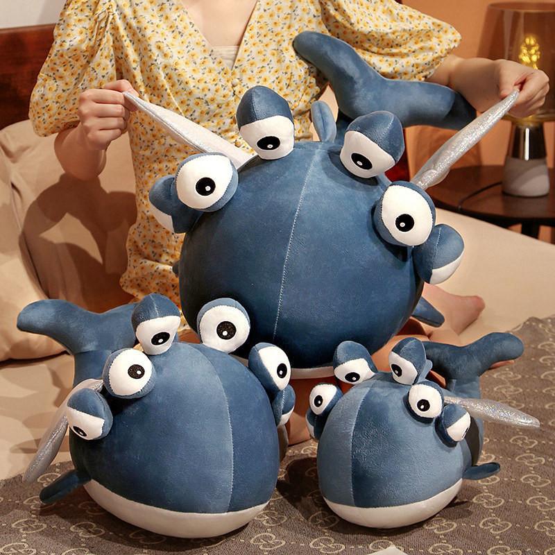 Six Spoof Eyes Flying Fish Plush Toy Cartoon Home Decoration Photo Doll Props