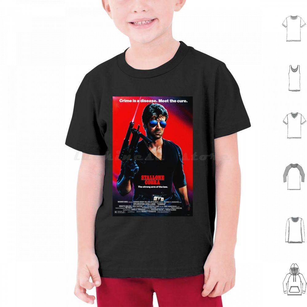 Poster T-Shirt Männer Frauen Kinder 6XL Action Boxen Cops Polizei Sylvester 90er 80er Filme Filme Vibes Cool Japanisch