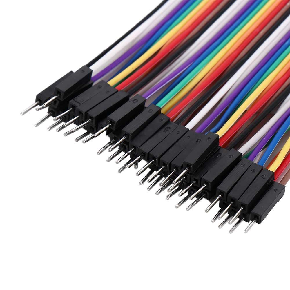 Male To Male Arduino 10cm DIY Breadboard 2.54mm Connector Dupont Cable Jumper Wire Electronic Kit