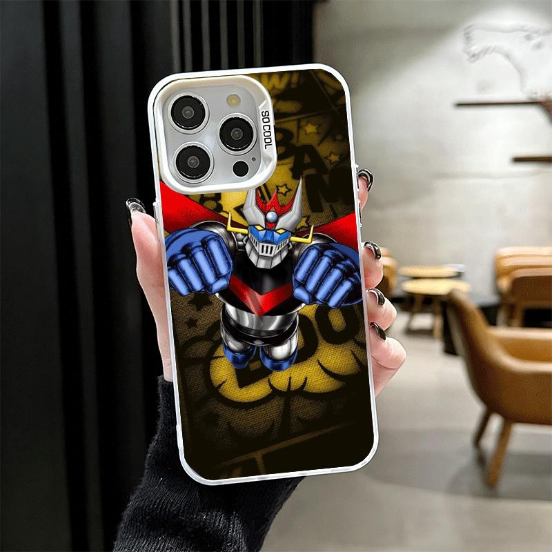 M-Mazinger Z Anime Soft Phone Case for iPhone 15 16 17 Pro Max 17Air 16E 14 Plus 13 12 Mini Shockproof Cover Back Shell