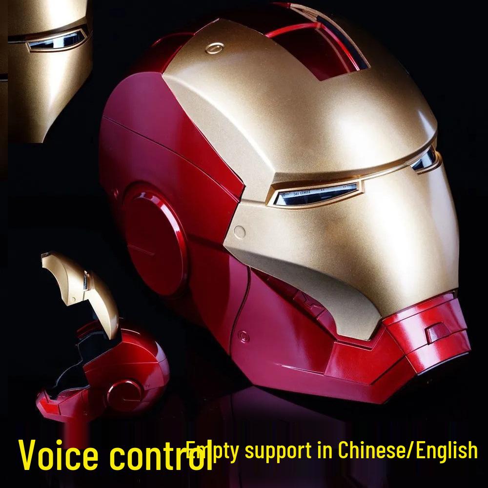 Κράνος Iron Man MK5 με Φωνητικό Έλεγχο, Αυτόματο Άνοιγμα, Φωτεινά Χαρακτηριστικά & Μοντέλο Χεριού Cosplay Props