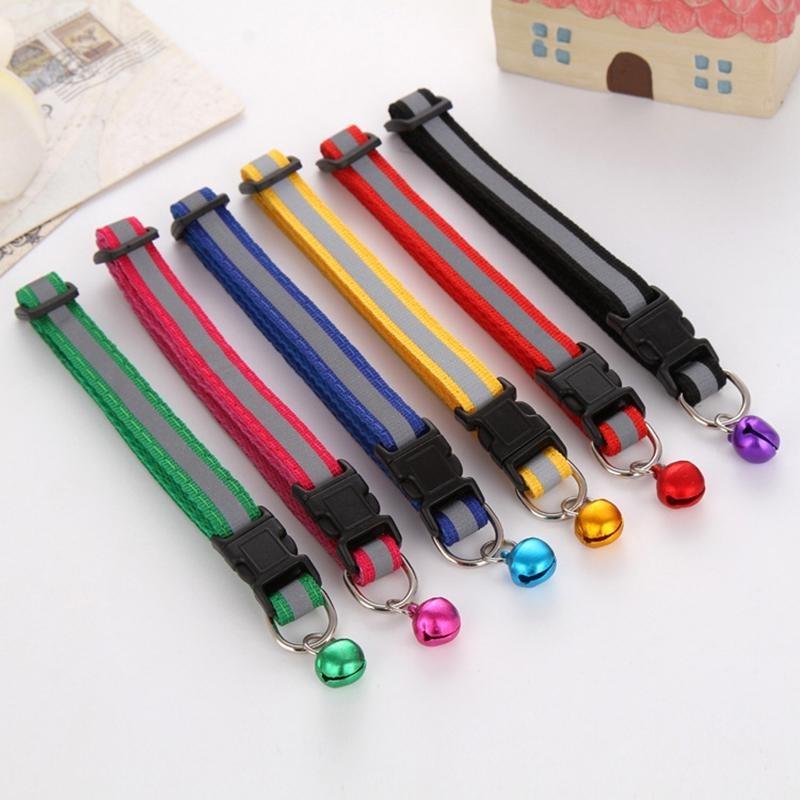 Reflective Bell Dog Cat Pet Collar Kitten Chihuahua Adjustable Small Dog Collar Pet Product