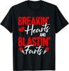 Breaking Hearts And Blasting Farts Valentines Day Funny Vday T-Shirt