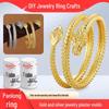Dragon Scale Gold & Silver Ring Mold: Coiled Dragon Design Jewelry Tool