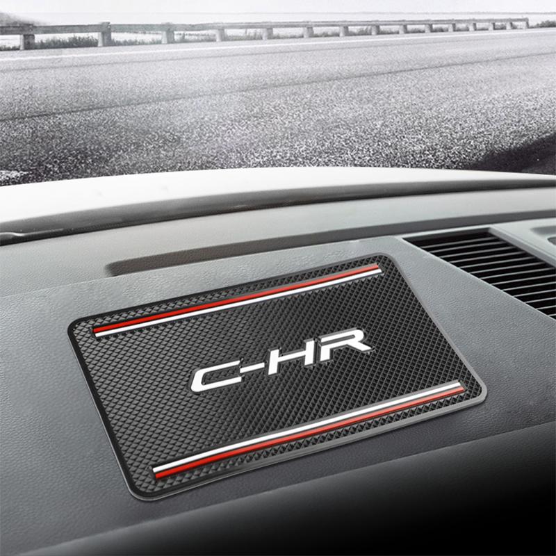 Non-Slip For Toyota CHR C-HR 1pcs Car sticker Anti Slip Mat Supra Funtime GH18 Phone Holder non slip Pad Mat styling Previa Funcargo