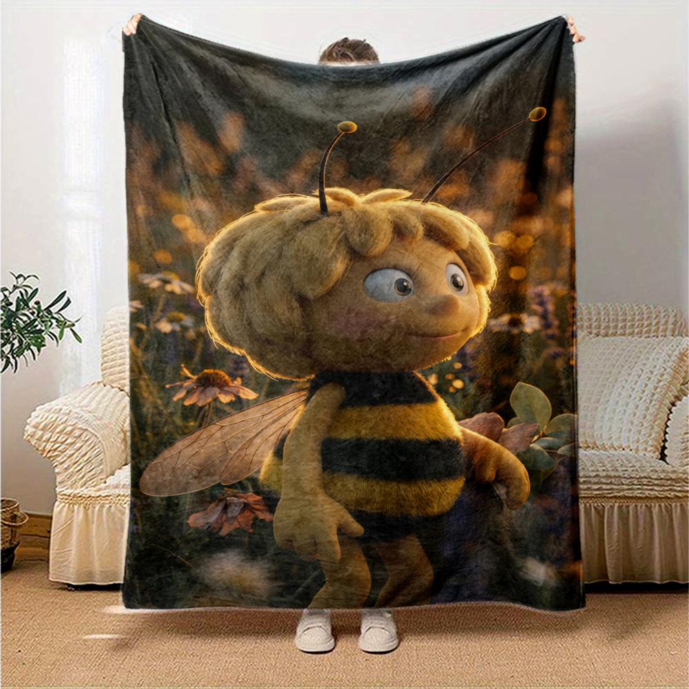 Maya Bee Blanket, High quality Comfortable for All Seasons, Home Decor, Warmth and Comfort