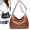 Retro washed pu bag women's fashion simple large-capacity mother bag multi-layer soft leather shoulder messenger bag