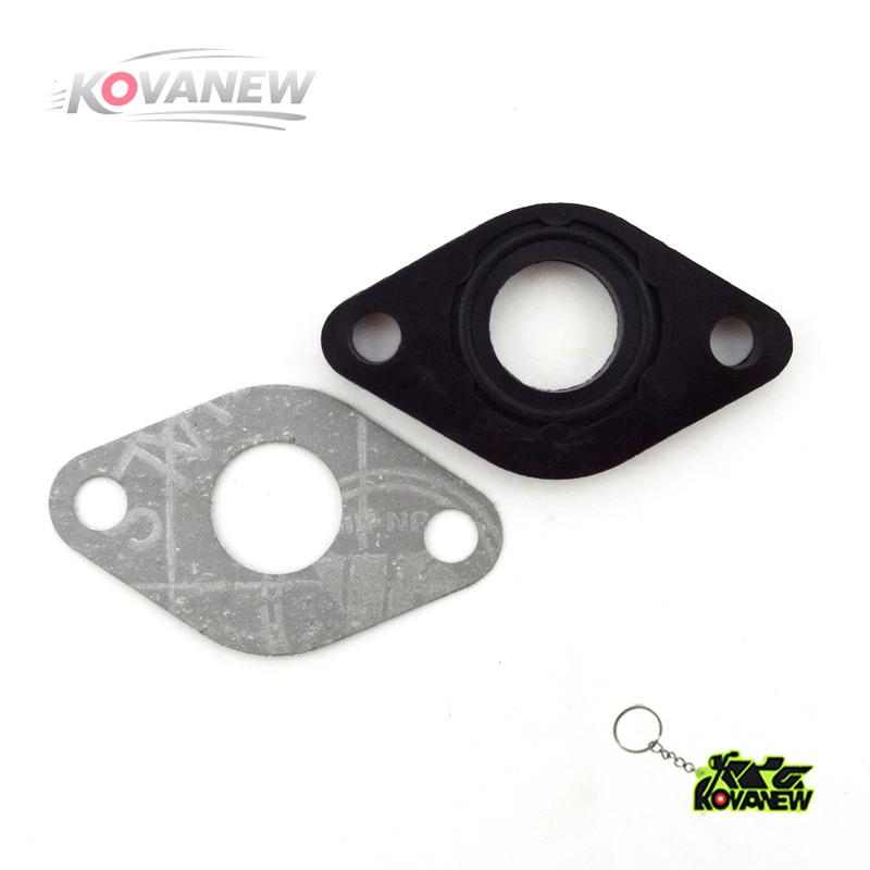 KOVANEW GY6 Intake Gasket For 17mm Carburetor 50cc Moped Scooter ATV Quad Go Kart