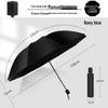 Automatic 60-Rib Folding Umbrella with UV Sun Protection