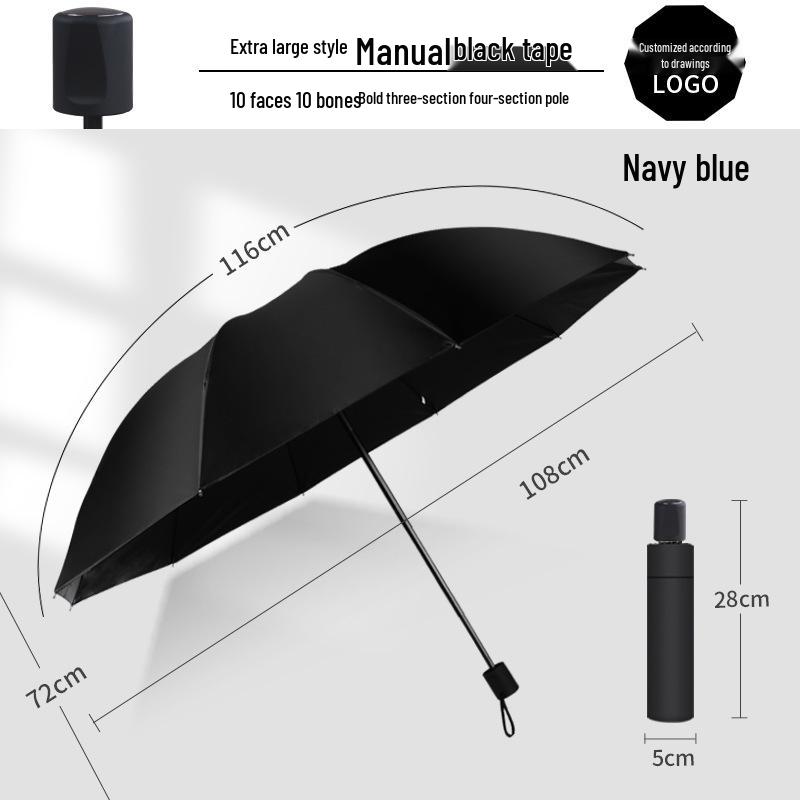 Automatic 60-Rib Folding Umbrella with UV Sun Protection
