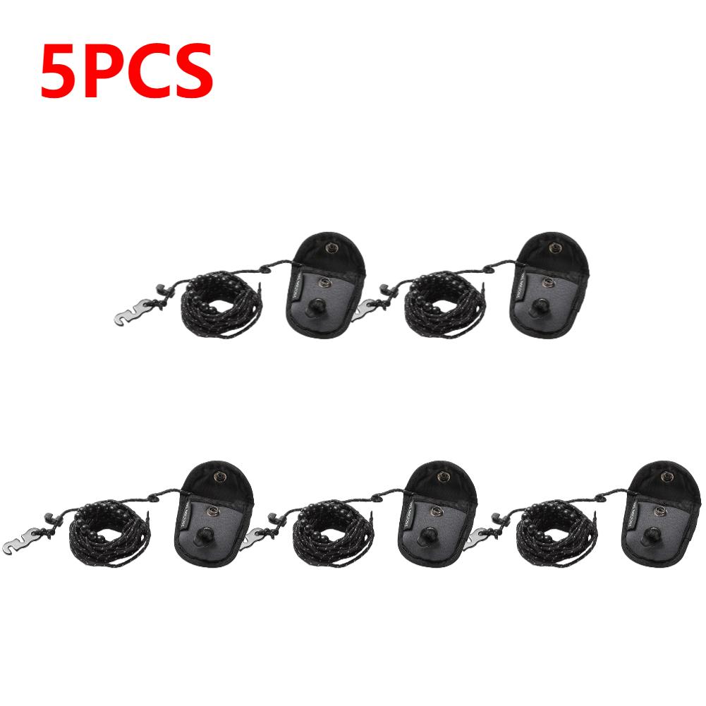 1-5PCS Portable 3-Meter Beaded Clothesline With 12 Clips Adjustable Windproof Outdoor Laundry Line for Camping & Travel