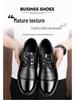 Men's Versatile Lace-Up Casual Shoes in Genuine Cowhide Leather with Soft Sole