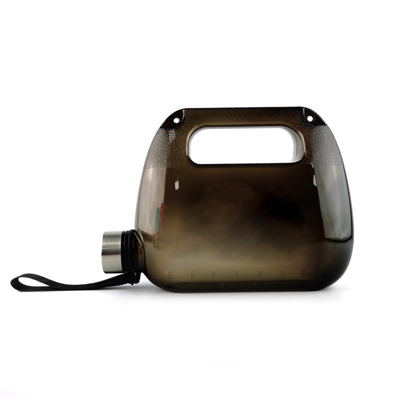 Large Capacity Creative Satchel Kettle Portable Fashion Kettle Backpack Oblique Span Plastic Sports Kettle 1500ml чёрный