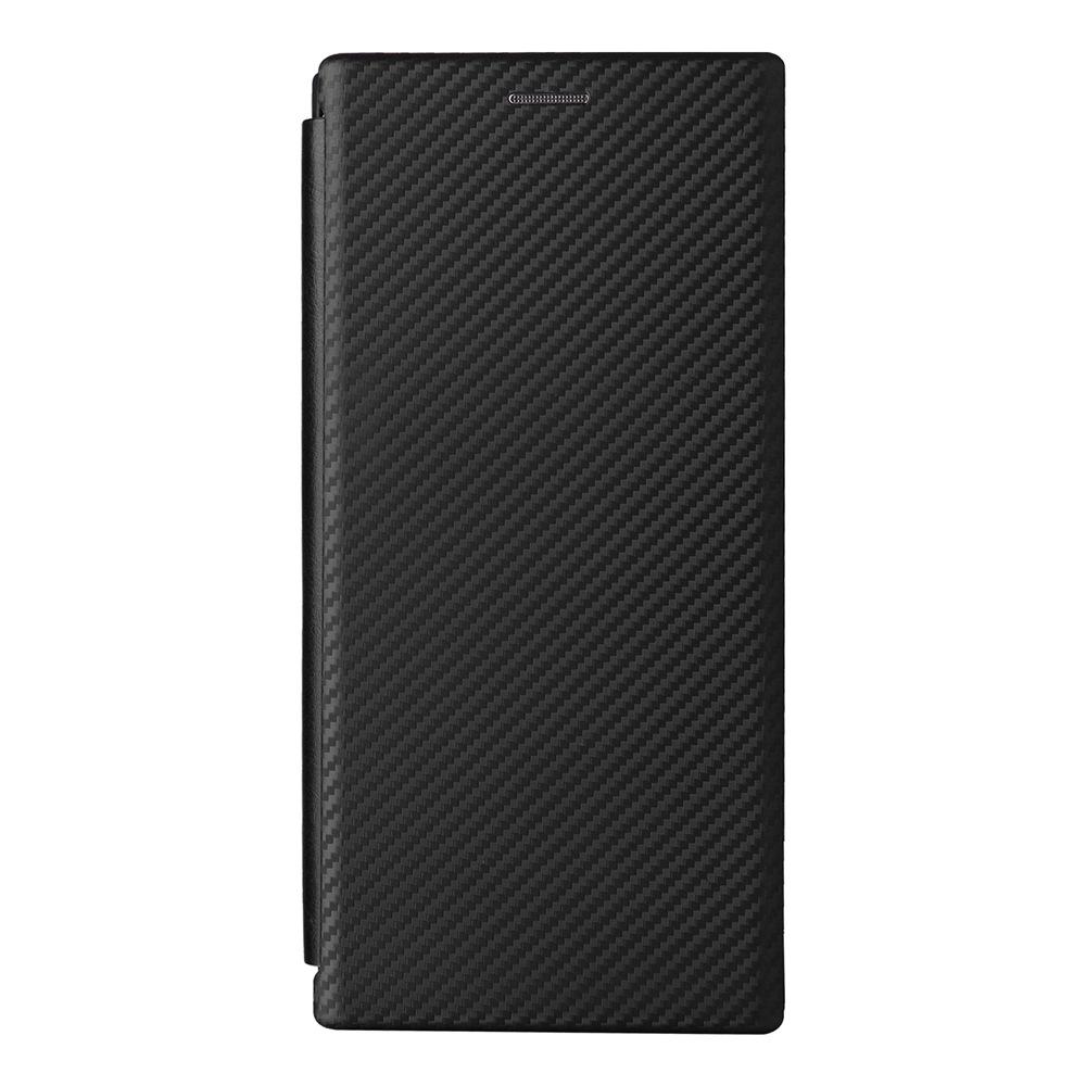 Samsung S24 Ultra Carbon Fiber Flip Leather Phone Case.