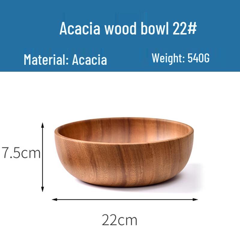 Acacia Wood Salad Bowl
