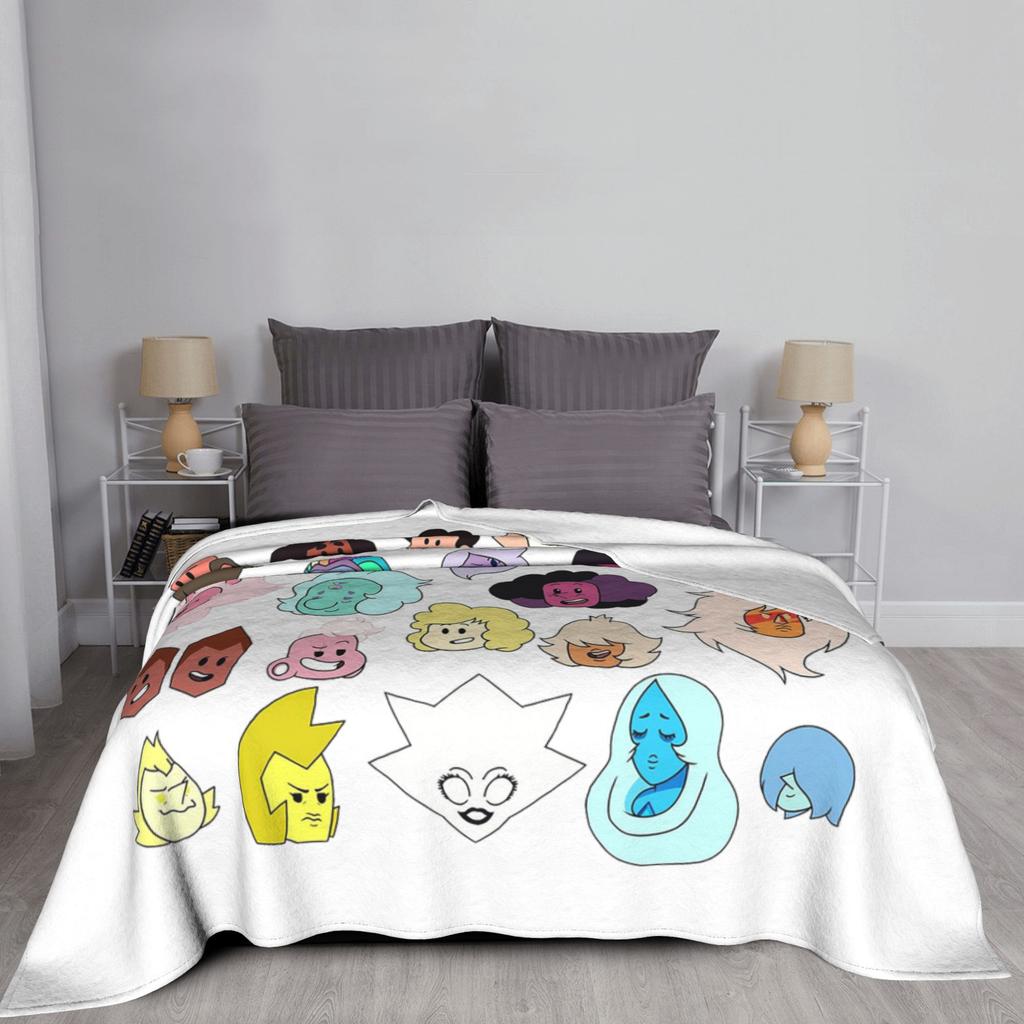 Steven Universe Heads Blanket Super Soft Flannel Sofa Throw Blanket for Couch Bedding Office Throws Bedspread Quilt