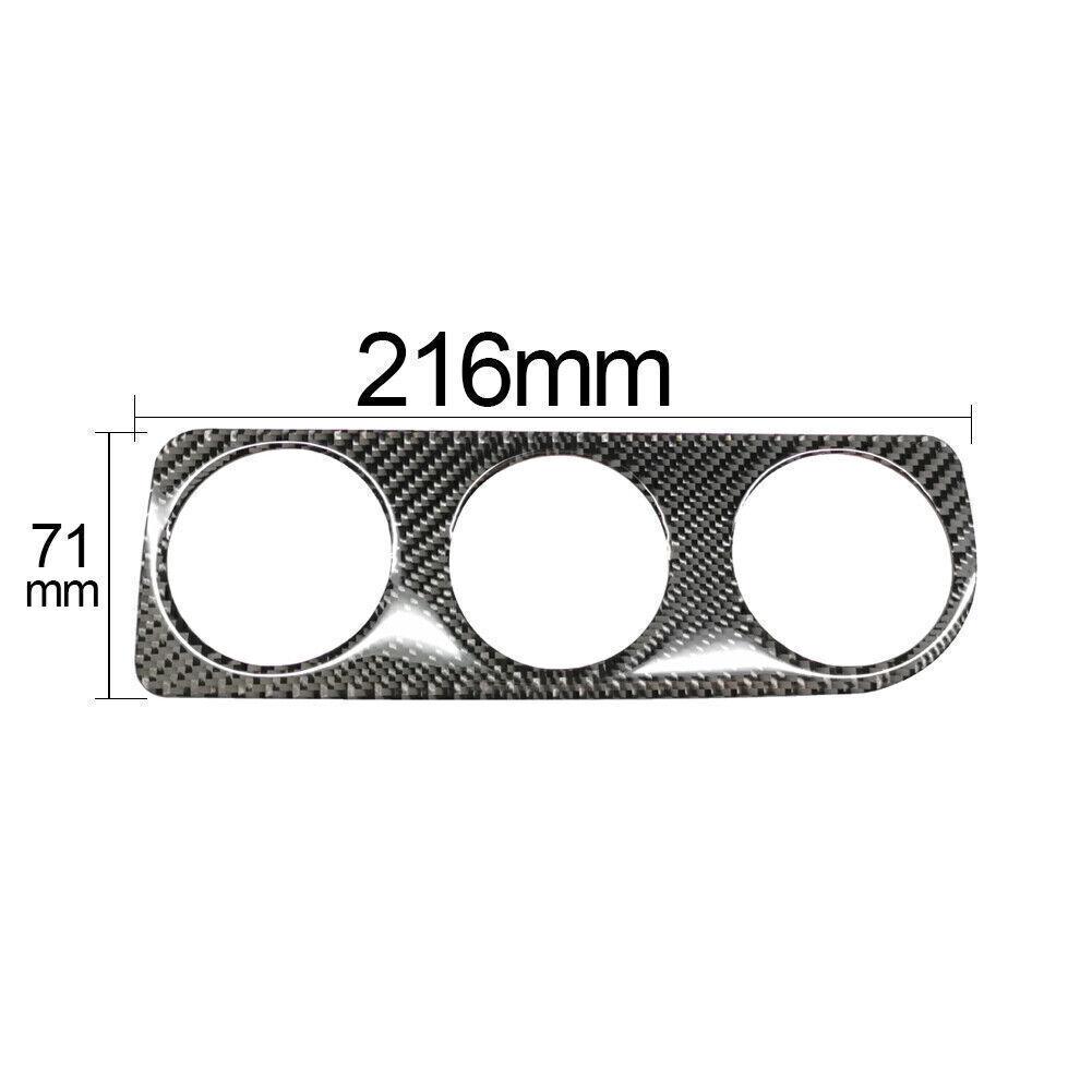 Carbon Fiber AC Switch Knob Frame Cover Trim Deco For Toyota Corolla 2014-2018