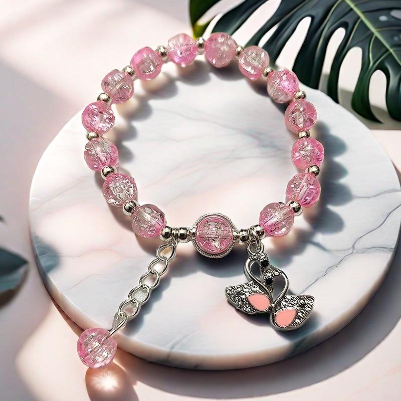 Daisy Popcorn Beaded Bracelet: Elegant Women's Hand Jewelry