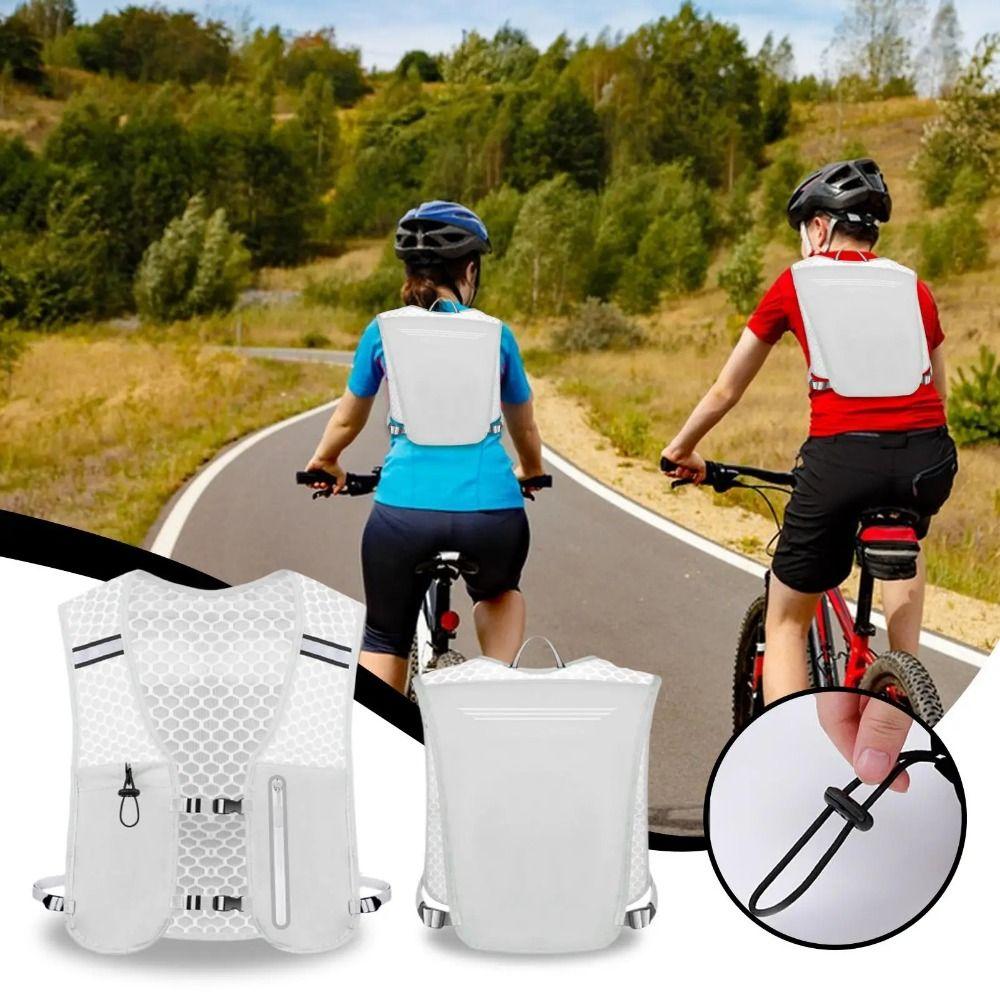 Reflective Reflective Running Vest Pack 2L Water Chest Pack  Outdoor Activities
