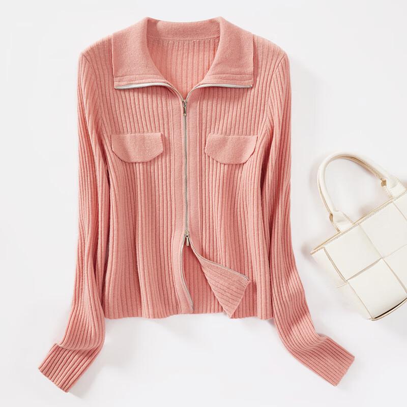 

Women s 100% Merino Wool Ribbed Full-Zip Cardigan 2XL