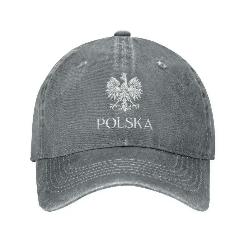 Personalisierte Baumwoll-Baseballkappe mit polnischer Flagge für Damen, Unisex, atmungsaktiv, Lewandowski, Polnisches Wappen, Papa-Hut, Streetwear