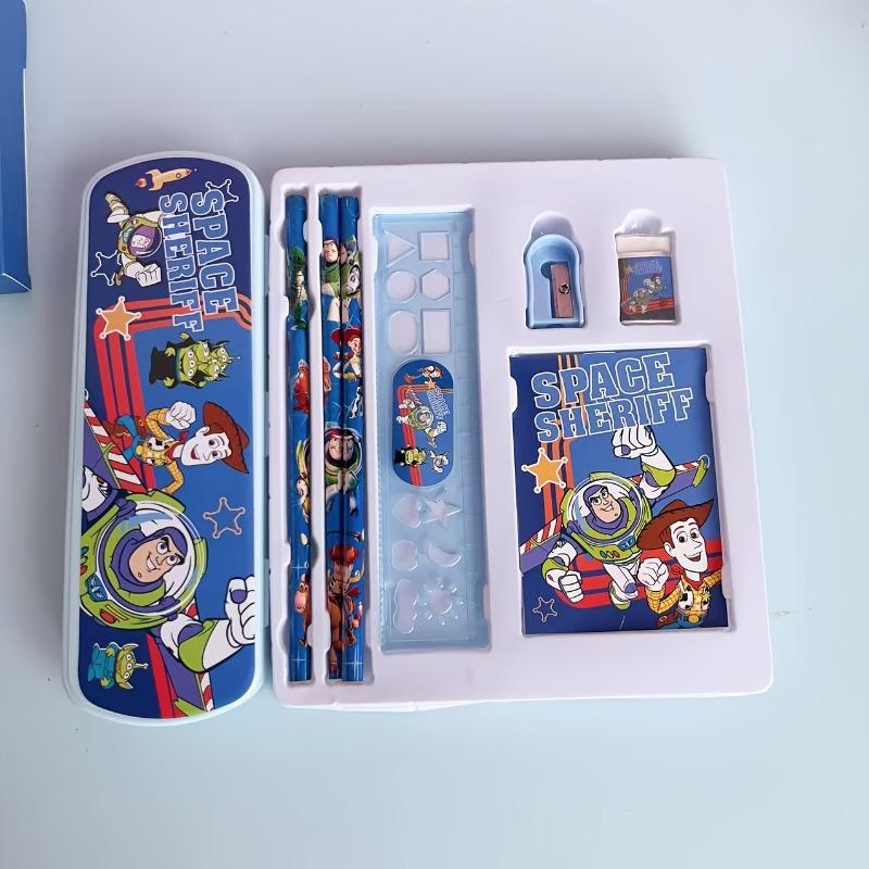 Disney Stationery Set Including Cartoon Design Gift Box Notebook Pencil Ruler Marker Box Etc Creative Art Supplies and Office Supplies Gift Set