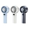 Portable Adjustable Cooling Fan Digital Display Fan 5200mAh Convenient Small Office Fan Plastic Texture for Travel Use