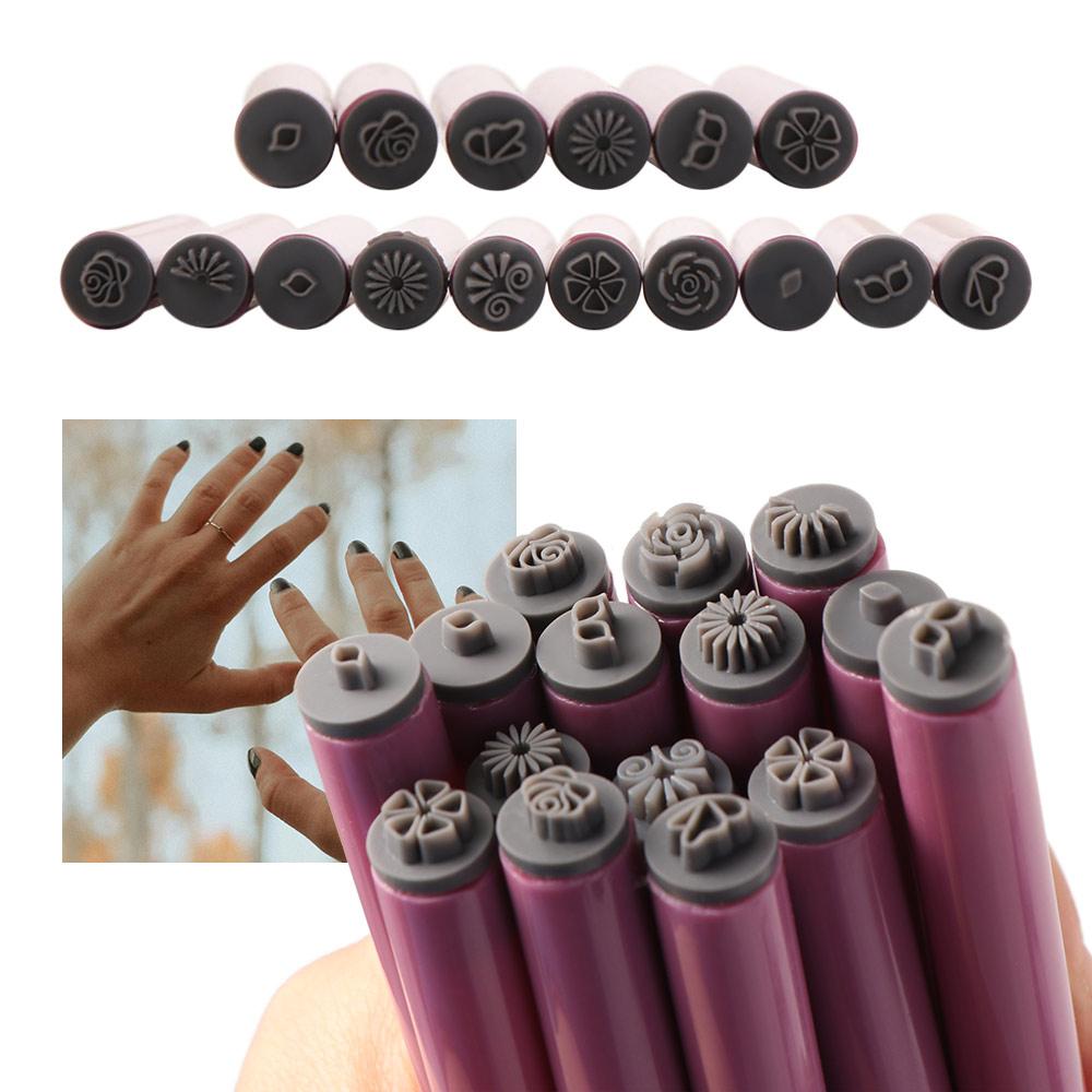 6/10/15pcs Stamping Plate Nail Graffiti Pen Nail Art Stamper Kit  Nail Painting Tool