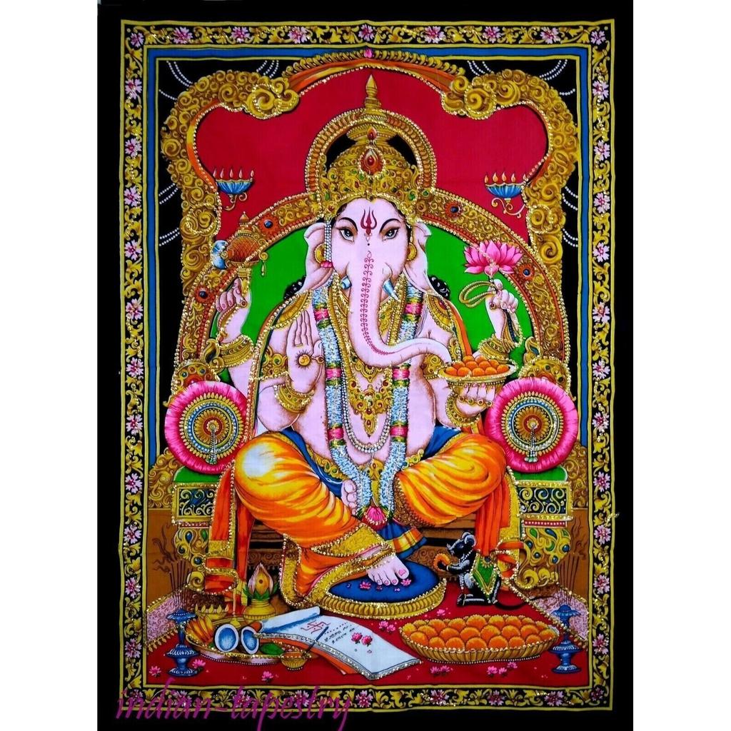 Tapestry Bohemian poster of Indian Lord Ganesha