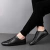 Fashion 2025 Hot Sale Genuine Leather Casual Shoes Men All-match Outdoor Walking Shoes Lightweight Skate Shoes Men Flats Mens Sneakers