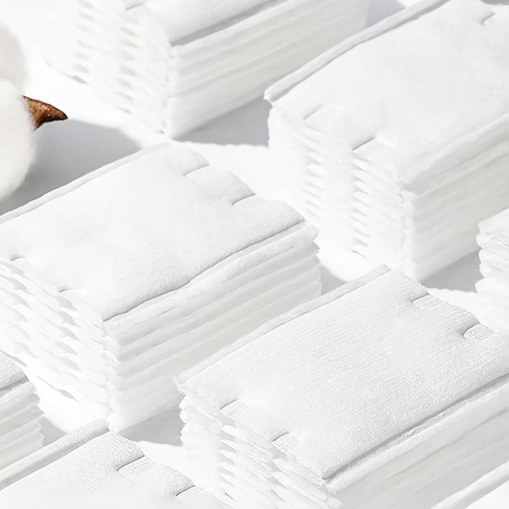 Double-sided Edge-pressed Thickened Makeup Remover Cotton, Convenient for Wet Compress and Less Likely To Break.
