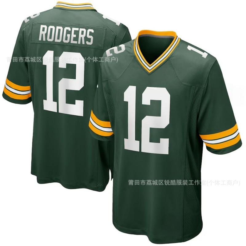 Mens NFL Micah Parsons Green Jersey Rugby Football Fan Apparel Premium Breathable Athletic Top