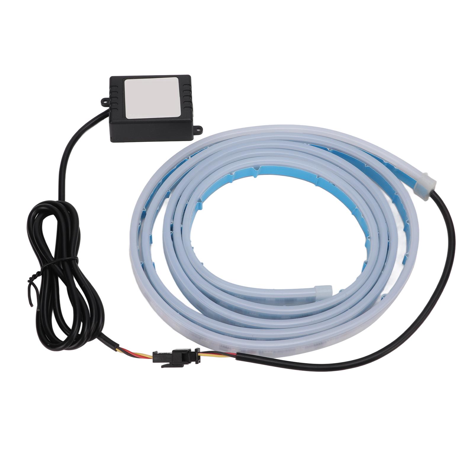 

70 in Car Hood Strip Light 12V RGB Waterproof Multicolor Light APP Control Car Exterior LED Strip