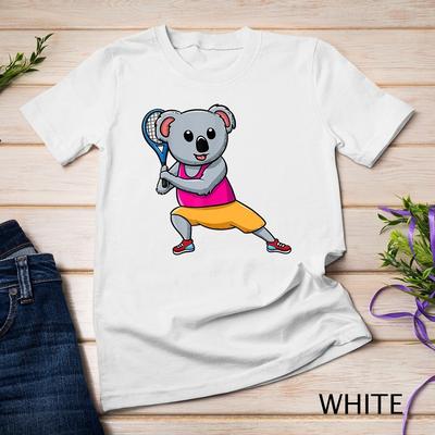 Tennisspieler Trainer Sportliebhaber Schläger Koala-Liebhaber Unisex T-Shirt