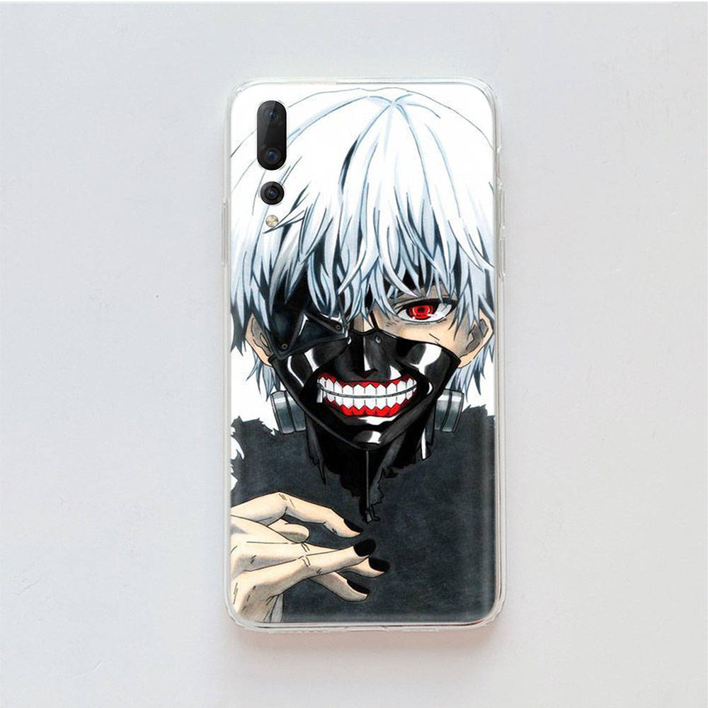 Transparente Hülle für Samsung A04 A14 A23 M33 M53 Realme 10 9 C35 C55 VIVO X80 Infinix Hot 30 Note 11 Tecno Spark 8P Pro W-53 Tokyo Ghoul