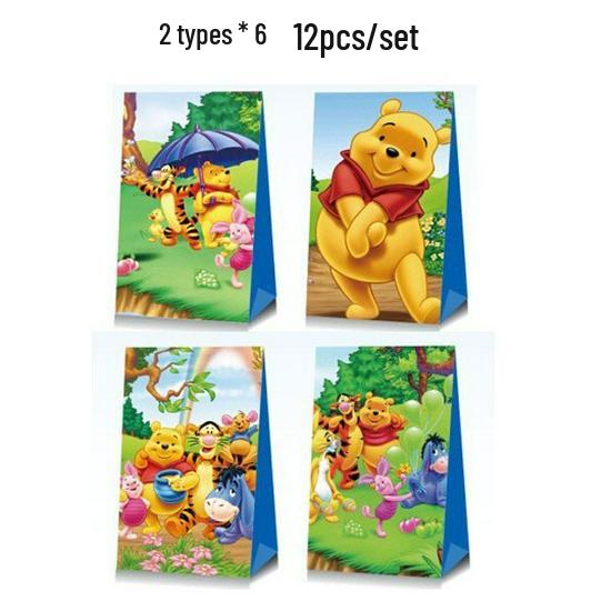 Winnie the Pooh Holiday Birthday Party Candy Gift Bags