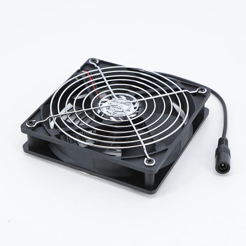 120x25mm DC 12V cooling fan 12cm with 110V 220V AC Speed Controller 3V to 12V for Receiver Xbox DVR Component Cooler