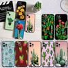 Watercolour Cacti Soft Shell Phone Case for Samsung Galaxy S20 S21 S22 Ultra FE + Plus A21S A22 A24 A25 A26 A30 A30S A31